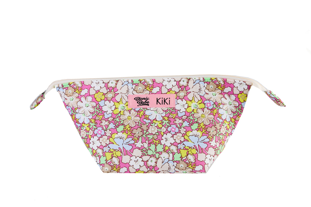 PINK FLORAL MAKE-UP BAG